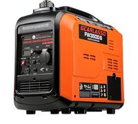 3500W Portable Petrol Inverter Generator Silent Pure Sine Wave Generator 4-Stroke OHV Engine, with Low Fuel Shutdown, AVR, ECO Mode, 6.5L Tank Capacity, Camping, RV, Home, Jobsites Backup Power