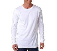 3501 Bella + Canvas Men'S Jersey Long-Sleeve T-Shirt White Small