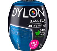 350g Machine Fabric Dye | All-in-1 Machine Dye Pod Fabric Wash for Coloring Clothes, Bed Sheets | Arts & Crafts, Textile, Home Decor, Intense Black (Jeans Blue, 350 Gram)