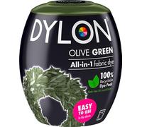 350g Machine Fabric Dye | All-in-1 Machine Dye Pod Fabric Wash for Coloring Clothes, Bed Sheets | Arts & Crafts, Textile, Home Decor, Intense Black (Olive Green, 350 Gram)