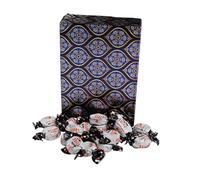 350g Rectangular Box Royal Blue & Gold Pattern of Walkers Treacle Dabs Toffee