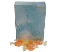 350g Rectangular Box Starlight Sage Pattern Sugar Free Barley Sugar Hard Boiled Sweets