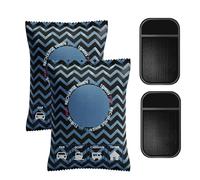 350g Reusable Dehumidifier Bags Twin Pack | High-Performance Moisture, Damp & Odour Absorber with Non-slip Pads for Cars and Home Indoor