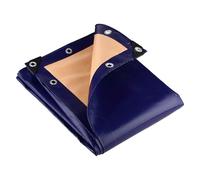 350gsm Extra Heavy Duty Tarpaulin, Waterproof & UV Resistant, Blue/Beige, Multipurpose Cover for Garden, Camping, Construction & Outdoor Protection (2.0m x 2.5m)