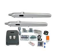 350kg 24VDC Electrical Swing Gate Opener Motor Full Kit with 4 Remote Switch Alarm Light Photocell Keypad Options(Kit 4)