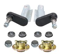 350kg Galvanised Trailer Suspension Unit & Hubs (Pair) 100mm PCD Taper Bearings