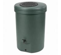 350L Green Recycled Plastic Magnum Rain Water Butt With Harcostar Diverter Kit & Tap
