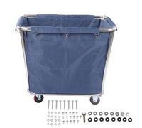 350L Laundry Cart Rolling Laundry Baskets Stainless Steel Commercial Laundry Cart Heavy Duty Laundry Hampers with Flexible Wheels for Hotels and Laundry Rooms