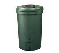 350L Magnum Rain Barrel Water Butt with Tap and Lockable Lid - Large Rainwater Collector Tank Made in UK - Durable Recycled Plastic Garden Water Storage for Medium and Large Gardens