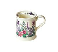 350ml/12oz ceramic design coffee cup French retro fresh-Iris blue