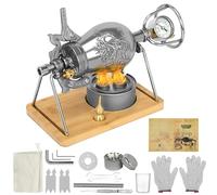 350ml Chinese Popcorn Cannon Machine, Popcorn Pressure Cooker, Chinese Pressure Popcorn Maker, Retro Popcorn Popper, Double Valve Hand Popcorn Machine for Family Gathering Party Fun with Cotton Bag
