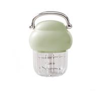 350ML Electric Garlic Chopper, USB Rechargeable Mini Food Grinder With Detachable Stainless Steel Blades, Portable Vegetable Fruit Meat Cutter (Green)