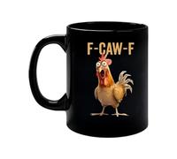 350ML F-Caw-F Coffee Mug Funny Chicken Mug, Funny Chicken Mugs Coating Creative, Cup for Coffee Lovers