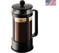 350ml French Press Coffee Maker - Heat-Resistant Glass & Stainless Steel