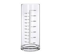 350ML Glass Measuring Cup with Double Scale Cold & Heat Resistant Borosilicate Graduated Glass Clear Water Drinking Cup Thick Bottom Teacup Milk Juice Coffee Mug, Microwave Oven Freezer Safety