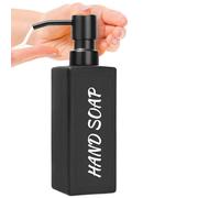 350ml Glass Soap Dispensers, Pump Bottle Dispenser,Glass Soap Dispenser with Pump,Liquid Hand Soap Dispenser, Shampoo and Conditioner Dispenser, for Lotions, Shampoo, Conditioner, with Label Paper