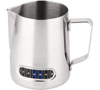 350ml Milk Jug Frothing Pitcher with Thermometer,Stainless Steel Coffee Frothing Jug,for Coffee Cappuccino Espresso Latte