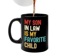350ml Son In Law Ceramic Mugs - Novelty Coffee Mugs, Funny Mugs For Men | Tea Cups For Themed Parties, Drinking Mugs, Funny Coffee Mugs For Mother's Day Or The
