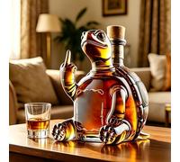 350ML Turtle Decanter Bottle,Turtle Art Crystal Whiskey Decanter