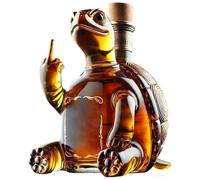 350ML Wine Decanter Bottle, Turtle Art Crystal Whisky Decanter, Hand Blown Whiskey Glasses Decanters, Wines Decanter Sealed Bottle for Gift Home Bar Decor