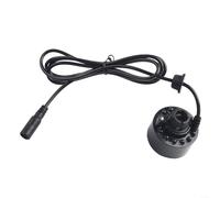 350mlH Mist Maker Fogger Replacement with 612 Lights for Water Pond Designed to Create Thick Mist and Maintain Safe Functionality in Aquariums (12 HEAD BLACK)