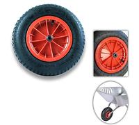 350mm 14" Pneumatic Wheelbarrow Wheel with 13 & 25mm Axle Bore