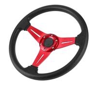 350mm 14in Racing Car Drifting Steering Wheel Replacement Universal Modified Accessory(RED)
