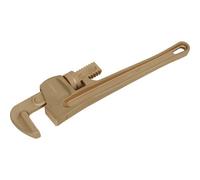350mm Adjustable Pipe Wrench - Non-Sparking Beryllium Copper With 65mm Jaw Capacity