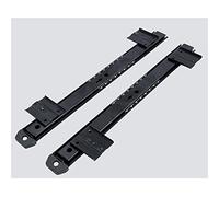 350mm Heavy Duty Sliding Drawer Runners with 27mm Roller Bearings - Smooth Black Keyboard Slides for Home & Office Storage, Durable, Easy Installation, Space-Saving Solution