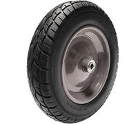 350mm Wheelbarrow Wheel with 16mm Roller Bearings Puncture Proof Solid Wheel on Metal Hub for Wheelbarrow Truck or Trolley PU Solid Wheelbarrow Wheel 350-8 Wheel