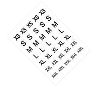 350PCS Adhesive Stick Size Sticker for Garment Organization Waterproof Color Coded Ticket Retail Warehouse Supply Labels Inventory Sticker