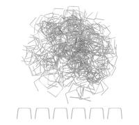 350pcs Silver Metal Cross-Buckle Double Bead Connector 0.55 Inch | Corrosion Resistant Finish, Locking Double Clasp Design, for Chandelier Installers and Event Decorators