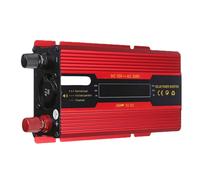 (350W) 1500W/2500W/3500W Peak Red Solar Power Inverter DC12V To AC220V Modified Sine Wave Converter with LCD Screen for Car Home
