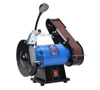 350W Electric Bench Grinder & Sanding Belt LINISHER Metal Wood Sander 6" Wheel