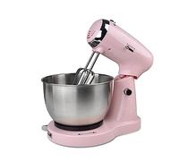350W Electric Stand Mixer for Baking Whisk Food Mixer 5 Speeds Adjustable Cake Mixer Includes 3.2L Bowl, 2 x Beaters, 2 x Dough Hooks for Home Baking Kitchen Mixing Beater Egg (Color : Pink)