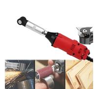 350w Electric Tile Joint Cleaning Machine, Caulking Tool Kit, Angle:90°, 15000r/min, 6-Speed Adjustable, Circulation Cooling, for Grinding, Polishing, Engraving,D,Red