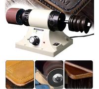 350W Leather Polisher Leather Polishing Burnishing Machine DIY Leather Edge Grinder Burnisher Grinding Machine 0-8000RPM Adjustable Speed