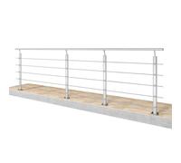 350x106cm Aluminium Stair Railing, Aluminium Handrail, Entrance Railing, Adjustable Angle Stair Handrail, Suitable for Indoor & Outdoor, Handrail can be Spliced Any Sizes, Silver