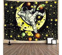 351 Dream Tapestry Astronauts Lie On A Cheese Moon All Over The Sky Stars Fantasy Art Tapestry Trippy Home Decor Psychedelic Wall Tapestry For Office Bedroom Dorm Room 100x150cm