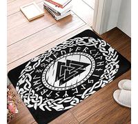 351 Entryway Rug 40X60Cm Vikings Norse Mythology Pagan Symbol Door Mat Indoor Machine Washable Doormat Non-Slip Door Floor Mat For Home, Entrance, Kitchen