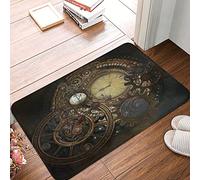 351 Kitchen Mat 40X60Cm Vintage Steampunk Clocks Entrance Door Mat Durable Indoor Door Mat Absorbent Entryway Rug For Home, Eneryway, Kitchen