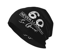 351 Knit Beanie Hat 60 Year Old Never Looked So Good Birthday 60Th Men's Winter Hats Hip-Hop Unisex Chemo Cap Breathable Knit Slouchy Cap, for Cycling, Headwear, Sleeping