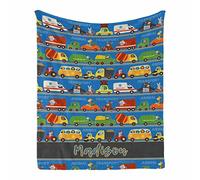 351 Micro Fleece Blanket Flannel Sofa Throw Lightweight Couch Blanket For Adults Child Christmas Animal Transport Truck Construction Trucks Tractor Ambulance Kids For Boys Girls Birthday M