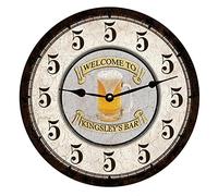 351 Round Kitchen Clock Bar Five O'Clock Somewhere - Beer Thirty Office Clock Retro Decorative Clock Large Number Wall Clock For Home Kitchen Dining Room
