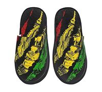 351 Women Men Slippers Lion Of Judah King Rasta Reggae Jamaica Roots House Shoes Fluffy Indoor Shoes Ultralight Soft Bedroom Slippers For Outdoor Spa Party L