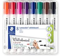 351 WP8 Lumocolor Whiteboard Marker Bullet Tip - Assorted Colours (Pack of 8)