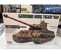 35169 Tamiya 1:35 Scale German King Tiger Porsche Turret Battle Tank Model Kit