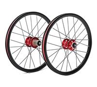 355 Bike Wheels 18 Inch Folding Bike Wheelset Quick Release Disc Brake High Strength Aluminum Alloy Rim Suitable 7-11 Speed Cassette