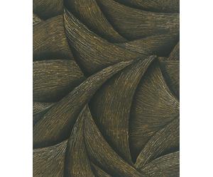 35506-Odyssey Abstract Black Gold Galerie Wallpaper