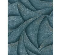 Galerie Odyssey Blue Silver Wave Pattern Wallpaper